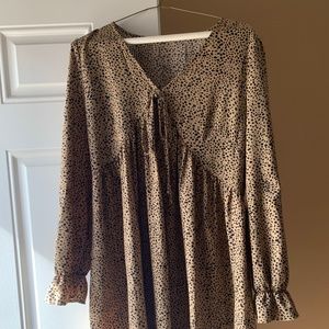 Blush Dress - Large - Cheetah Print
